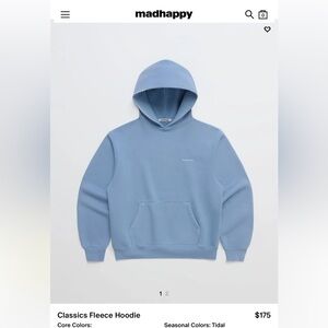 Madhappy Classics  Fleece Hoodie. Sz M